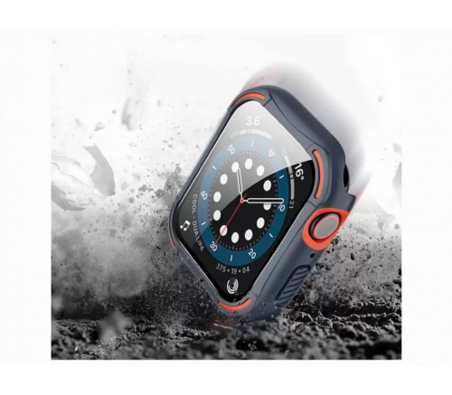 Чехол Nillkin для Apple Watch 4/5/6/SE 40 mm CrashBumper case with Стекло Серое - фото 3