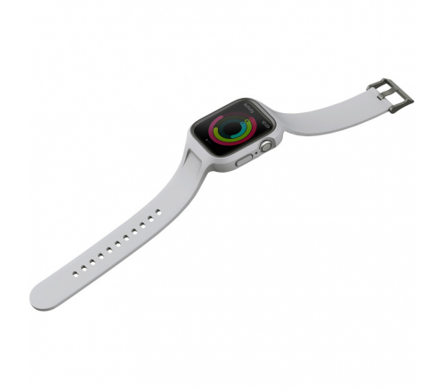 Ремешок Uniq для Apple Watch 45/44 mm чехол+ремень Monos 2-in-1 чехол+ремешок серый - фото 4