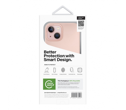 Чехол Uniq для iPhone 15 LINO Розовый (Magsafe) - фото 8