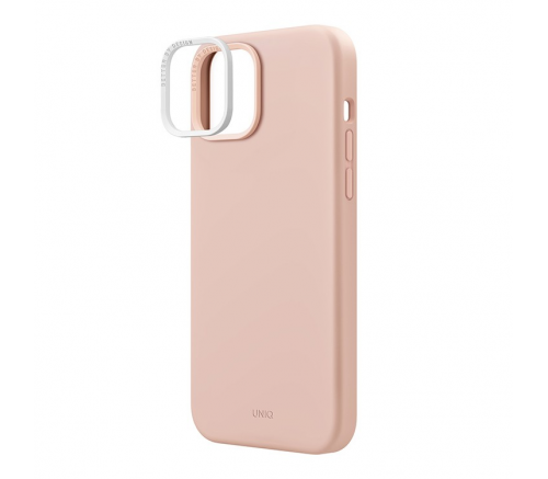 Чехол Uniq для iPhone 15 LINO Розовый (Magsafe) - фото 2