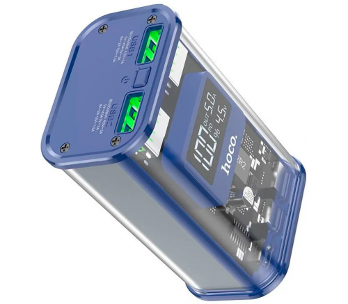 Внешний аккумулятор Hoco J105 Discovery, 10000мАч PD+QC3.0 (синий) - фото 1