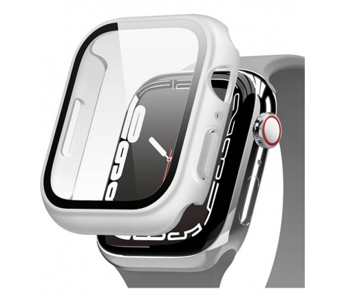Ремешок Elago для Apple Watch 44/45 mm чехол Clear Shield case+9H glass Матовый Прозрачный - фото 1
