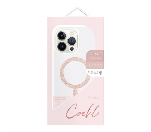 Чехол Uniq для iPhone 15 Pro COEHL Глазурь Розовое Золото (MagSafe) - фото 4
