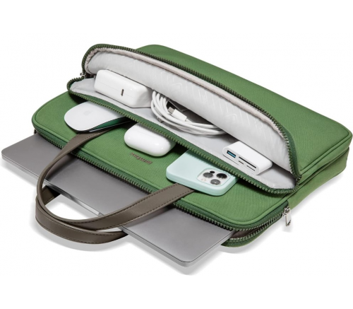 Сумка Tomtoc для ноутбуков 13.5" сумка TheHer Laptop Handbag H21, зеленый - фото 3