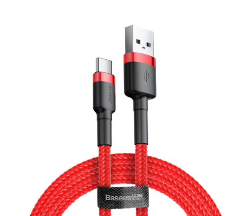 Кабель Baseus cafule Cable USB For Type-C 2A 2m Red+Red - фото 2