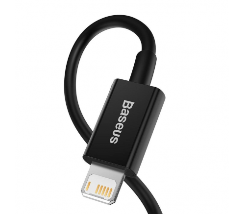Кабель Baseus Superior Series Fast Charging Data Cable USB to iP 2.4A 2m Black - фото 3