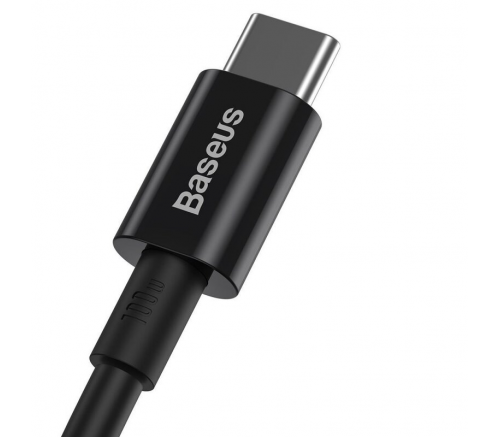 Кабель Baseus Superior Series Fast Charging Data Cable Type-C to Type-C 100W 1m Black - фото 3