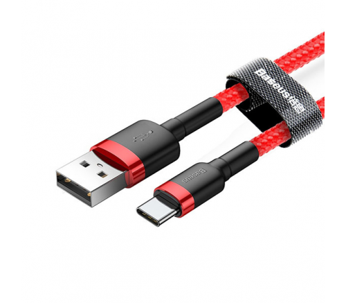 Кабель Baseus cafule Cable USB For Type-C 2A 2m Red+Red - фото 3