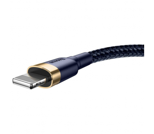 Кабель Baseus cafule Cable USB For iP 1.5A 2m Gold+Blue - фото 6