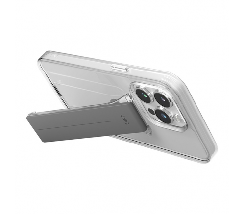 Чехол Uniq для iPhone 15 Pro Max Heldro Mount с прозрачной подставкой - фото 4