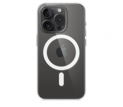 Прозрачный чехол с поддержкой MagSafe Apple Clear Case для iPhone 15 Pro - фото 3