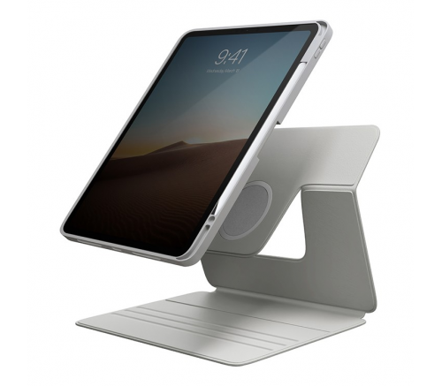 Чехол Uniq для iPad Pro 11 (2022/21) / Air 10.9 (2022/20) ROVUS Magnetic 360 Rotating Detachable серый - фото 5