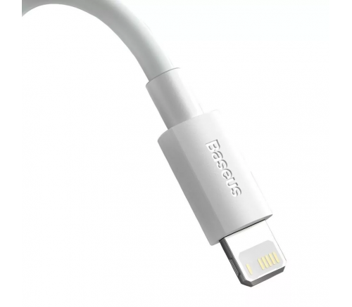 Кабель Baseus Simple Wisdom Data Cable Kit USB to iP 2.4A (2PCS/Set）1.5m White - фото 3