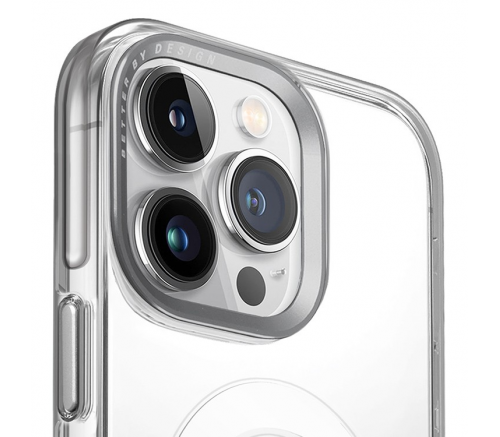 Чехол Uniq для iPhone 15 Pro Calio прозрачный (MagSafe) - фото 6