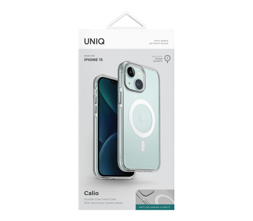 Чехол Uniq для iPhone 15 Calio Прозрачный (MagSafe) - фото 7