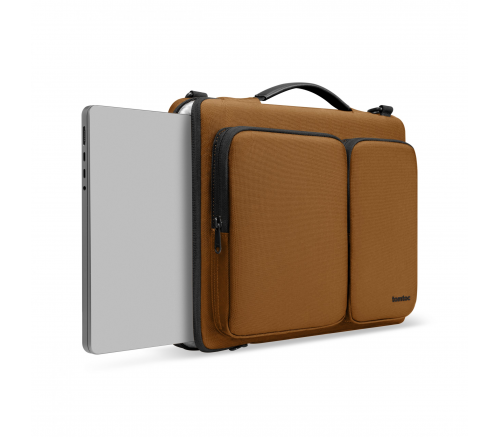 Сумка Tomtoc для ноутбуков Defender-A42 Laptop Shoulder Briefcase 13.5", Коричневый - фото 2