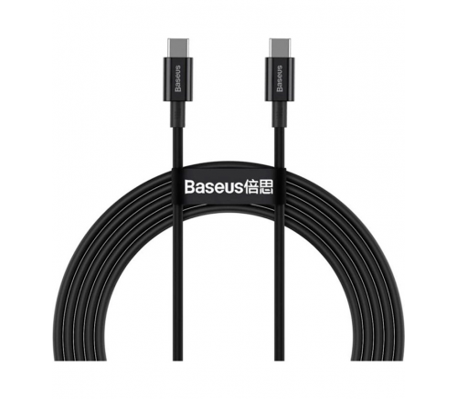 Кабель Baseus Superior Series Fast Charging Data Cable Type-C to Type-C 100W 2m Black - фото 1