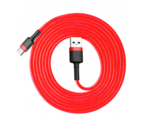 Кабель Baseus cafule Cable USB For Type-C 2A 2m Red+Red - фото 1