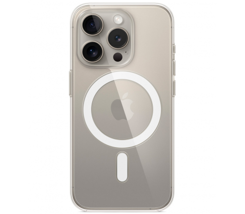 Прозрачный чехол с поддержкой MagSafe Apple Clear Case для iPhone 15 Pro - фото 1