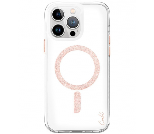 Чехол Uniq для iPhone 15 Pro COEHL Глазурь Розовое Золото (MagSafe) - фото 1