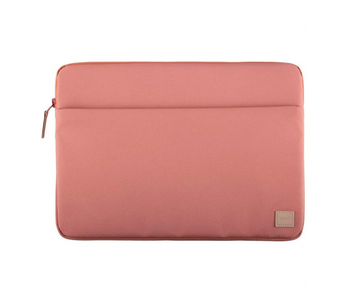 Чехол Uniq для ноутбуков 14" Vienna RPET fabric Laptop sleeve (ShockSorb), Персиково-розовый - фото 1