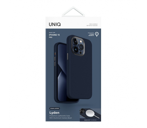 Чехол Uniq для iPhone 15 Pro Lyden Синий (Magsafe) - фото 6