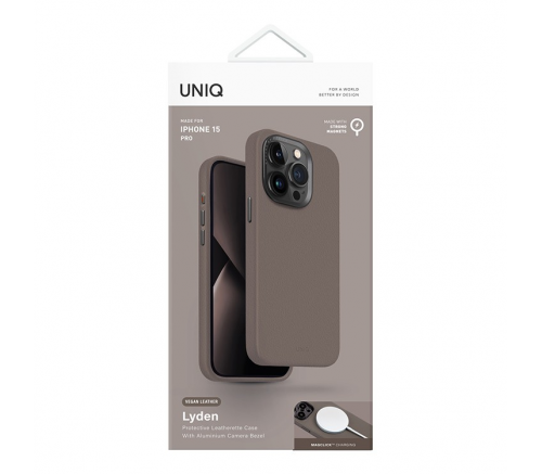 Чехол Uniq для iPhone 15 Pro Lyden Серый (Magsafe) - фото 6