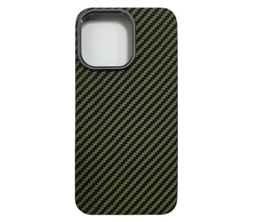 Чехол накладка K-Doo Keivlar для iPhone 15 Pro, черный - зеленый - фото 2
