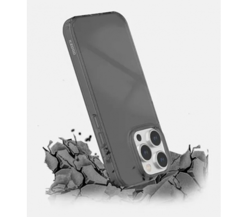 Чехол-накладка K-Doo Guardian, iPhone 15 Pro, полиуретан (TPU), противоударный, чёрный / прозрачный - фото 3