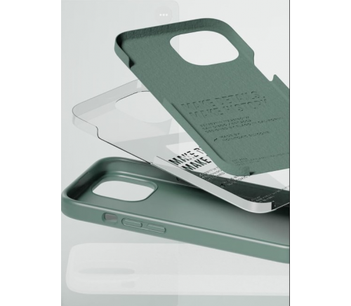 Чехол Elago для iPhone 15 Soft silicone (Liquid) Полуночный зеленый - фото 3