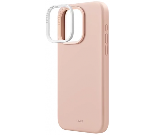 Чехол Uniq для iPhone 15 Pro LINO Розовый (Magsafe) - фото 2