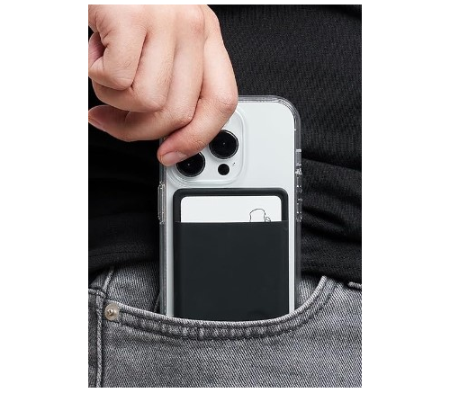 Магн. бумажник Elago MagSafe Silicone Card Pocket Черный - фото 5