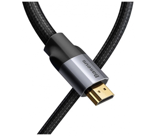Адаптер-кабель Baseus Enjoyment Series 4KHD Male To 4KHD Male Adapter Cable 1.5m Темно-серый - фото 3