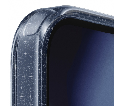 Чехол Uniq для iPhone 15 Pro Max Lifepro Xtreme Мишура Синяя (MagSafe) - фото 6