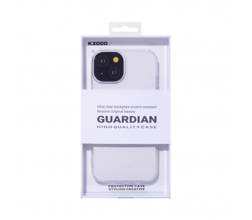 Чехол-накладка K-Doo Guardian, iPhone 15, полиуретан (TPU), противоударный, прозрачный - фото 6