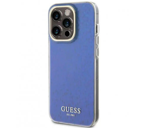 Чехол Guess для iPhone 15 Pro PC/TPU Faceted Mirror Disco Твердый фиолетовый - фото 1