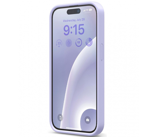 Чехол Elago для iPhone 15 Pro Soft silicone (Liquid) Фиолетовый - фото 2