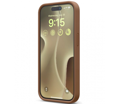 Чехол Elago для iPhone 15 Pro Max Soft silicone (Liquid) Коричневый - фото 2