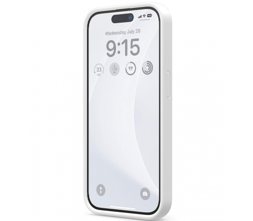 Чехол Elago для iPhone 15 Pro Max Soft silicone (Liquid) Белый - фото 2