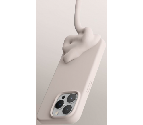 Чехол Elago для iPhone 15 Pro Soft silicone (Liquid) Камень - фото 3