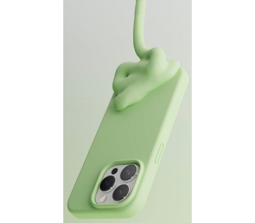Чехол Elago для iPhone 15 Pro Soft silicone (Liquid) Пастельный зеленый - фото 3