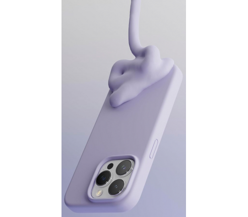 Чехол Elago для iPhone 15 Pro Soft silicone (Liquid) Фиолетовый - фото 3