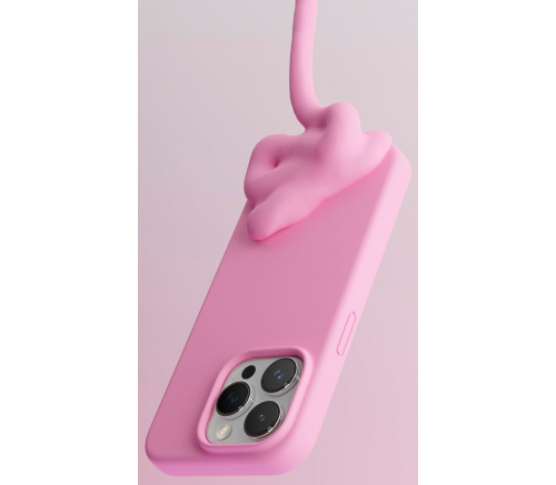 Чехол Elago для iPhone 15 Pro Soft silicone (Liquid) Ярко-розовый - фото 3