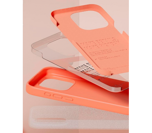 Чехол Elago для iPhone 15 Pro Soft silicone (Liquid) Лосось - фото 4