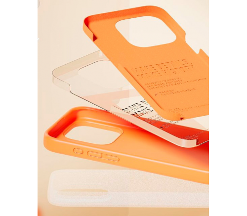 Чехол Elago для iPhone 15 Pro Soft silicone (Liquid) Апельсин - фото 4
