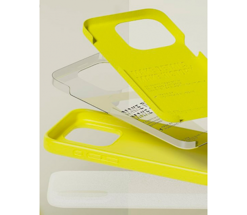 Чехол Elago для iPhone 15 Pro Max Soft silicone (Liquid) Неоново-желтый - фото 4