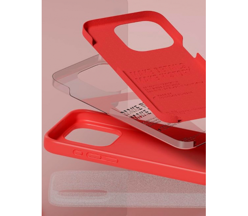 Чехол Elago для iPhone 15 Pro Soft silicone (Liquid) Ледяной Красный - фото 4
