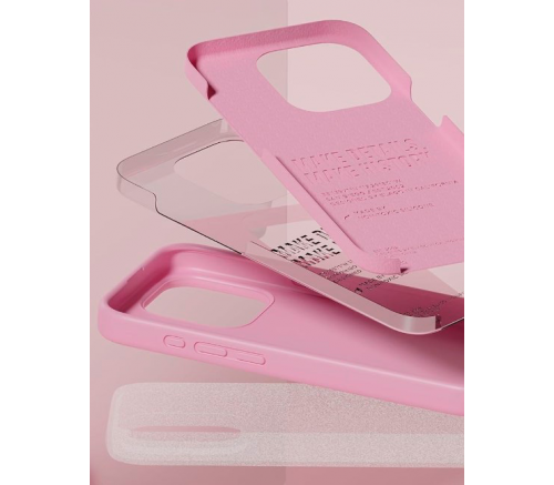 Чехол Elago для iPhone 15 Pro Soft silicone (Liquid) Ярко-розовый - фото 4