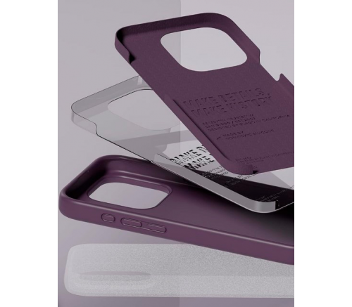 Чехол Elago для iPhone 15 Pro Max Soft silicone (Liquid) Темно-фиолетовый - фото 4