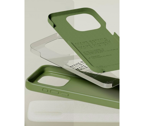 Чехол Elago для iPhone 15 Pro Soft silicone (Liquid) Кедр Зеленый - фото 4